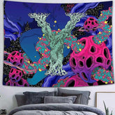 Lofaris Mysterious Novelty Cartoon Trippy 3D Printed Wall Tapestry